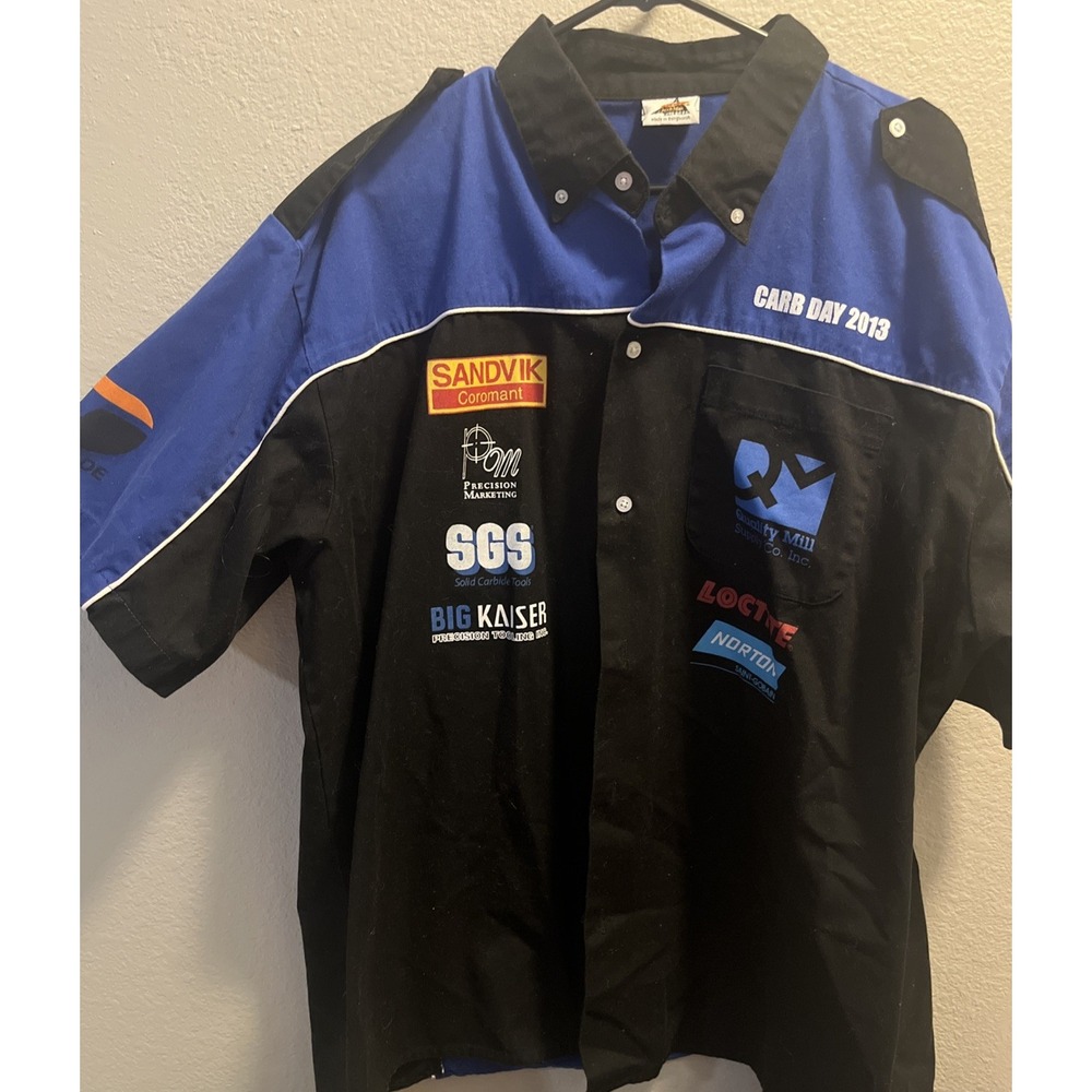 Speed Zone Race Gear‎  Shirt Mens 2006 4XL BLUE Snap On